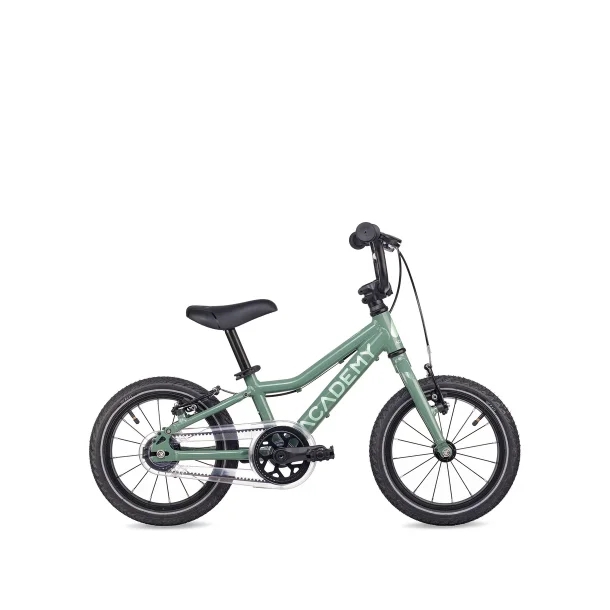 14" letv�gts alu b�rnecykel ACADEMY GRADE 2 Belt - med remtr�k - olivengr�n