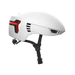 CRNK cykelhjelm med LED-lys Genetic Alpha hvid L 57-63 cm