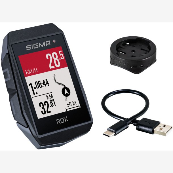 GPS Cykel computer Sigma ROX 11.1 EVO GPS with standard Styr mount - black