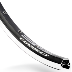 Baghjul Rodi Connect 28" / 8/9/10 speed / 622 x 19 med quick release og rustfri stl eger - sort