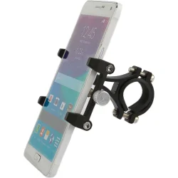 Mirage telefonholder alu m/beslag sort