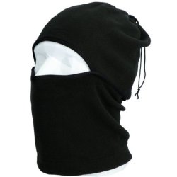 Multifunktionel halsvarmer Edge - polyester - sort