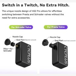 Elektrisk batteripumpe Cyclplus AS2 Pro - sort