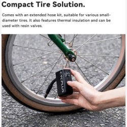 Elektrisk batteripumpe Cyclplus AS2 Pro - sort