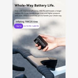 Elektrisk batteripumpe Cyclplus AS2 Pro - sort