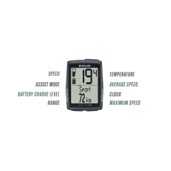 Cykelcomputer Sigma EOX View 700 - Sort