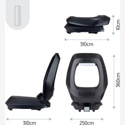 Bageste barnestol Bobike One Junior sort - MIK-HD