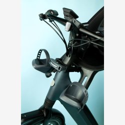 Ahead spindeladapter Qibbel 1 1/8" integrerede kabler - sort