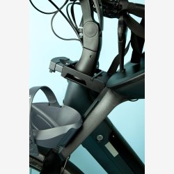 Ahead spindeladapter Qibbel 1 1/8" integrerede kabler - sort