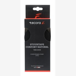 Styrtape Tecora Comfort Natural 2,5 x 30mm 1,8m - sort (2 stk.)