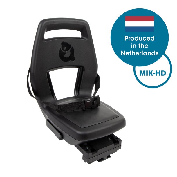 Barnesde bag Qibbel Junior 6+ - MIK HD - med fodsttte og beskyttelsesplade - Midnight Black
