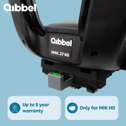 Barnesde bag Qibbel Junior 6+ - MIK HD - med fodsttte og beskyttelsesplade - Midnight Black