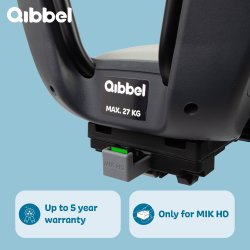 Barnesde bag Qibbel Junior 6+ - MIK HD - med fodsttte og beskyttelsesplade - Granitgr