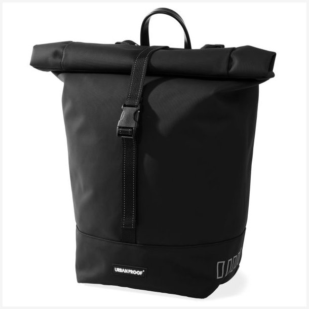 Recycled cykeltaske Urban Proof Rolltop 20 liter 30 x 15 x 42 cm - Sort