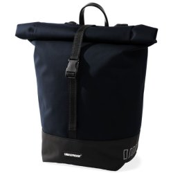 Recycled cykeltaske Urban Proof Rolltop 20 liter 30 x 15 x 42 cm - mrke bl