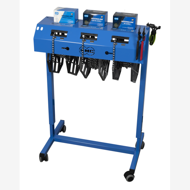 Reel Center Pro KMC K�derulleholder - Bl� - Til 3 V�rkstedsk�deruller