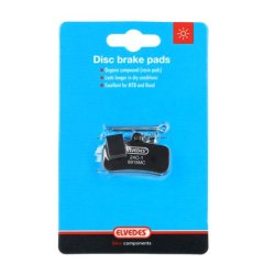 Elvedes skivebremseklods 5mm Tektro Q13RS metallisk carbon