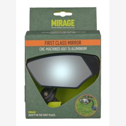 Mirror Mirage Left First Class dmpet glas stangendebeslag sort
