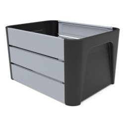 Mirage cykelkasse Klik 'n Krat 24L - sort/gr