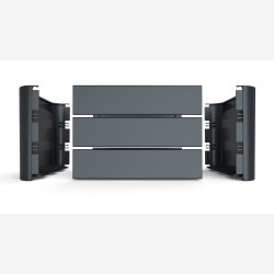 Cykelkasse Mirage 'Klik 'n Krat' sort-hvid - 24L