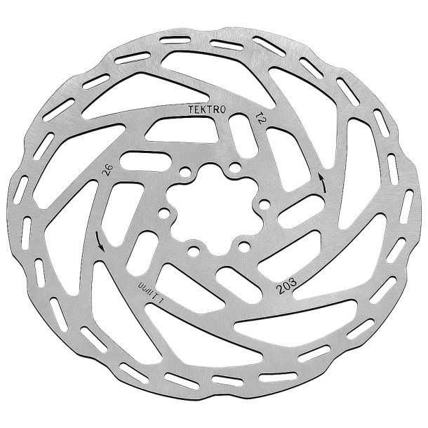 Bremseskive Tektro TR203-54 203/2,3mm - slv