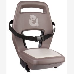 Bageste barnecykelsde Qibbel Junior 6+ med fodsttter, sikkerhedssele og beskyttelsesplade - Hazel Brown