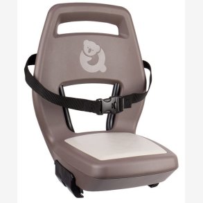 Bageste barnecykelsde Qibbel Junior 6+ med fodsttter, sikkerhedssele og beskyttelsesplade - Hazel Brown