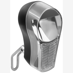 Gadelygte med frontlygtekant - 1 LED - 30 lux - inklusive batteri (p� kort)