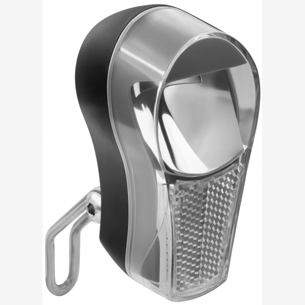 Gadelygte med frontlygtekant - 1 LED - 30 lux - inklusive batteri (p� kort)
