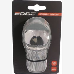 Gadelygte med frontlygtekant - 1 LED - 30 lux - inklusive batteri (p� kort)
