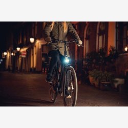 Forlygte Axa 130 E-BIKE 6 12V sort
