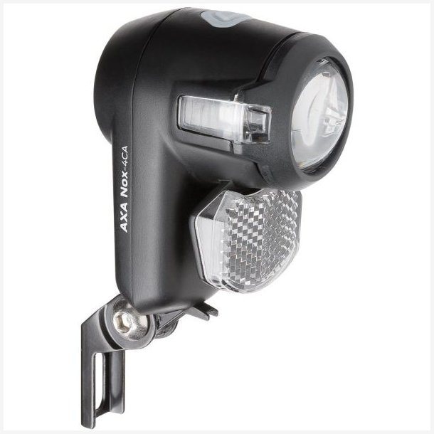 Forlygte Axa Nox City - 4 Lux - Auto/sluk - sort
