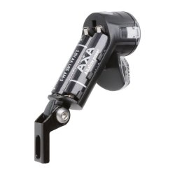Axa forlygte Nox Sport auto off batteri 12 lux sort