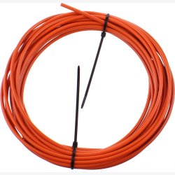 Elvedes bremseyderkabel med teflonbelgning 4,9 mm - 10 meter (rulle) - orange