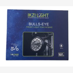 Fatbike forlygte IKZILIGHT Bulls-Eye sort