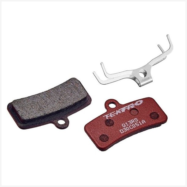 Tektro skivebremseklodser Q13RSN 5 mm 4-stempel metalkeramisk harpiks