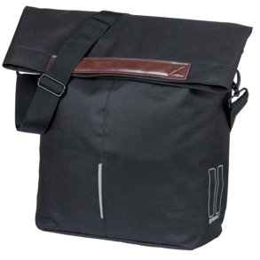 Cykeltaske shopper Basil City MIK Hooks 14 16L 13 x 29 x 31 cm - sort