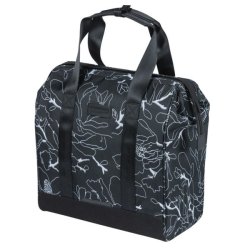 Cykeltaske shopper Basil Grand Flower MIK 23L 12 x 35 x 35 cm - sort