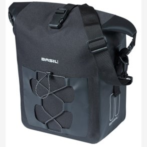 Cykeltaske Basil Navigator Vandtt M MIK 12 15L 17 x 28 x 34 cm sort