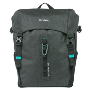 Cykeltaske Basil Discovery 365D L MIK 20L 15 x 23 x 35 cm sort/gr�