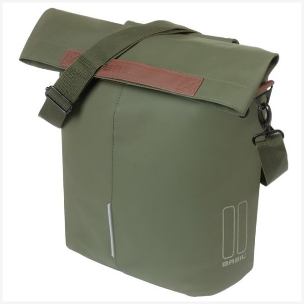 Cykeltaske Basil City MIK 14-16L 11 x 29 x 36 - gr�n