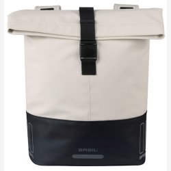 Dobbelt cykeltaske Basil Cove 28-32L 14 x 29 x 36 cm - hvid/sort