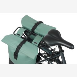 Dobbelt cykeltaske Basil Cove 28-32L 14 x 29 x 36 cm - grn/sort