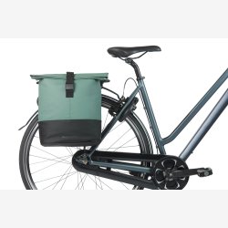 Dobbelt cykeltaske Basil Cove 28-32L 14 x 29 x 36 cm - grn/sort