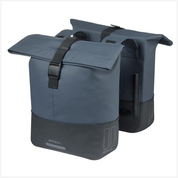 Dobbelt cykeltaske Basil Cove 28-32L 14 x 29 x 36 cm - bl�/sort