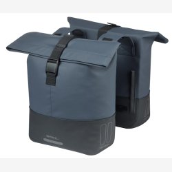 Dobbelt cykeltaske Basil Cove 28-32L 14 x 29 x 36 cm - bl/sort