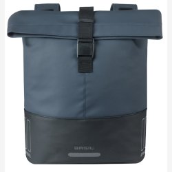 Dobbelt cykeltaske Basil Cove 28-32L 14 x 29 x 36 cm - bl/sort