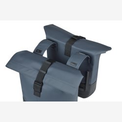 Dobbelt cykeltaske Basil Cove 28-32L 14 x 29 x 36 cm - bl/sort