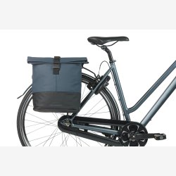 Dobbelt cykeltaske Basil Cove 28-32L 14 x 29 x 36 cm - bl/sort