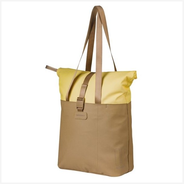 Cykeltaske Shopper Basil Vive Mik 15-20L 11 x 29 x 34 cm - sandbrund/gul